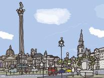 Trafalgar Square-James Hobbs-Giclee Print