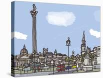 Trafalgar Square-James Hobbs-Giclee Print