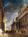 Greenwich Hospital (England) (Now College Walk), Seen from the West towards Grand Square. Oil on Ca-James Holland-Giclee Print