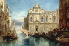 The Gondola, Venice, with Santa Maria Della Salute in the Distance, 1865-James Holland-Giclee Print