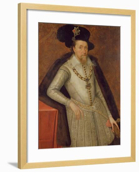 James I of England, and Vi of Scotland-John de, the Elder Critz-Framed Giclee Print