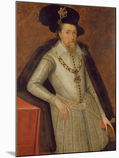 James I of England, and Vi of Scotland-John de, the Elder Critz-Mounted Giclee Print