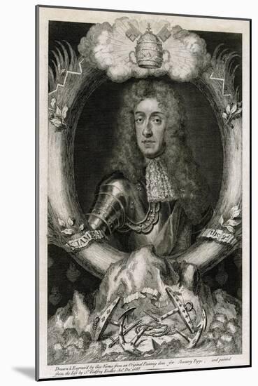 James II, after Kneller-null-Mounted Art Print