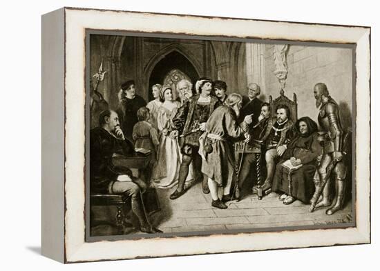 James Iv in Council before the Battle of Flodden, 1513-John Faed-Framed Premier Image Canvas