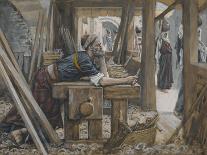 David slings the stone by J James Tissot - Bible-James Jacques Joseph Tissot-Giclee Print