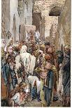 Woman with Issue of Blood Touching the Border of Jesus' Garment and Being Healed, C1890-James Jacques Joseph Tissot-Giclee Print