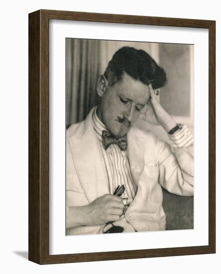 James Joyce, Irish author, 20th century-Unknown-Framed Photographic Print