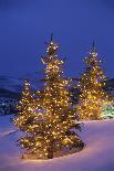 Santa Skiing at Snowbird Ski Resort, Wasatch Mountains, Utah.-James Kay-Photographic Print