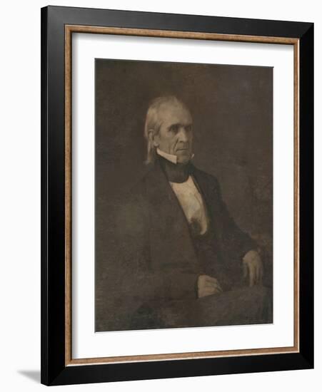 James Knox Polk, (1795-1849), 11th President of the United States-null-Framed Photo