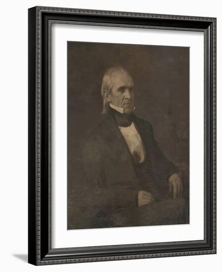 James Knox Polk, (1795-1849), 11th President of the United States-null-Framed Photo