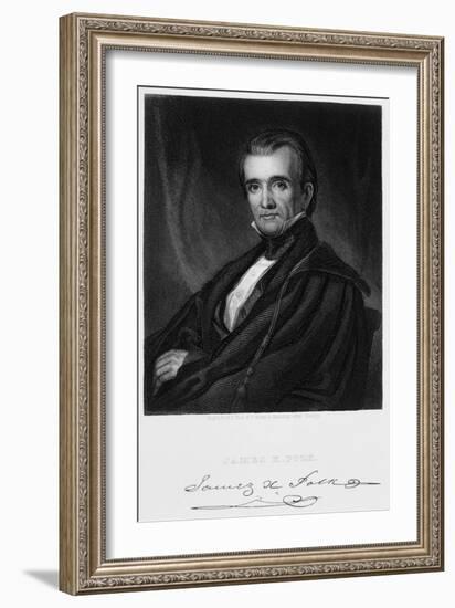 James Knox Polk-Henry Bryan Hall-Framed Giclee Print