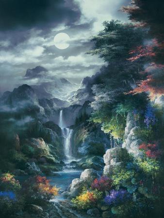 Midnight Mist Canyon Art Print - James Lee | Art.com
