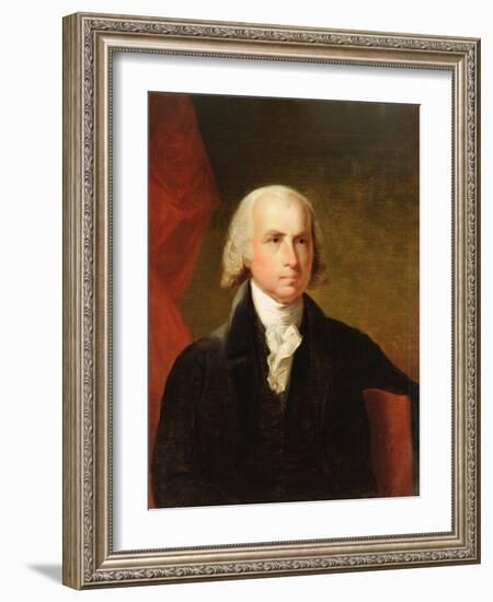 James Madison, 1835 after the Original by Gilbert Stuart-Asher Brown Durand-Framed Giclee Print