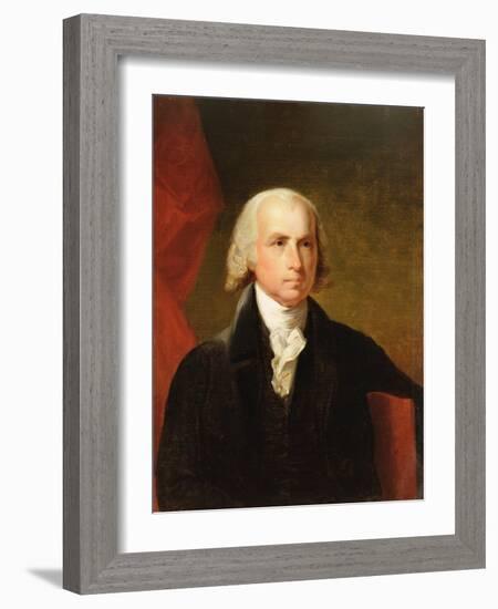 James Madison, 1835 after the Original by Gilbert Stuart-Asher Brown Durand-Framed Giclee Print