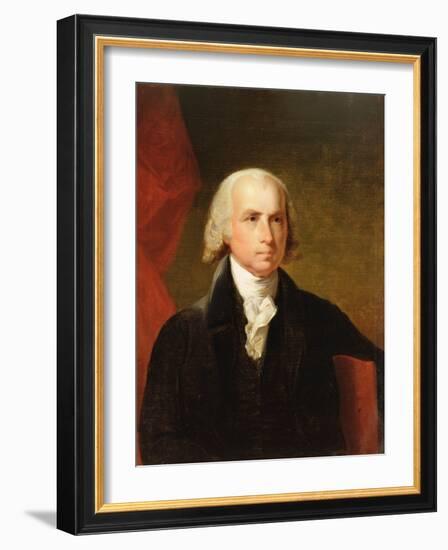 James Madison, 1835 after the Original by Gilbert Stuart-Asher Brown Durand-Framed Giclee Print