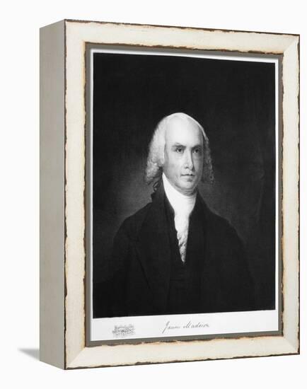 James Madison, 4th President of the the United States of America, (1901)-Unknown-Framed Premier Image Canvas