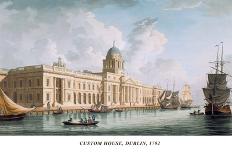 The Great Court Yard, Dublin Castle, 1792-James Malton-Framed Giclee Print