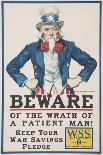 Beware of the Wrath of a Patient Man! Poster-James Montgomery Flagg-Giclee Print