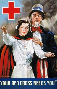 World War Ii: Red Cross by James Montgomery Flagg