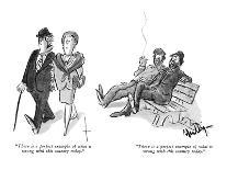 "Say, shouldn't you be going down chimneys or something tonight, Mac?" - New Yorker Cartoon-James Mulligan-Premium Giclee Print
