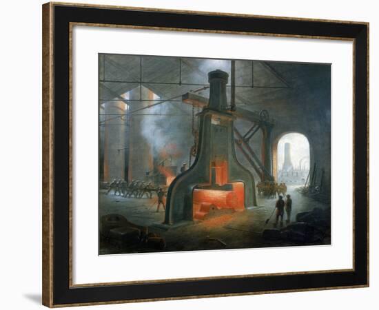 James Nasmyth's Steam Hammer Erected in His Foundry Near Manchester in 1832-James Nasmyth-Framed Giclee Print