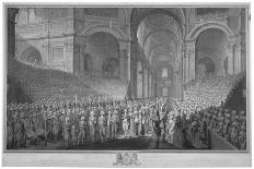 Service of Thanksgiving in St Paul's Cathedral, City of London, 1789-James Neagle-Mounted Giclee Print