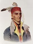 Shin-Ga-Ba W"Ossin or "Image Stone," a Chippeway Chief-James Otto Lewis-Giclee Print