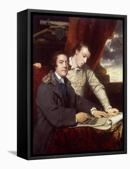 James Paine, Architect and His Son, James, 1764-Sir Joshua Reynolds-Framed Premier Image Canvas