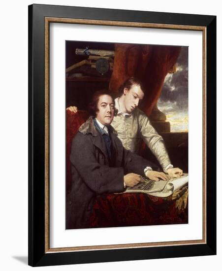 James Paine, Architect and His Son, James, 1764-Sir Joshua Reynolds-Framed Giclee Print