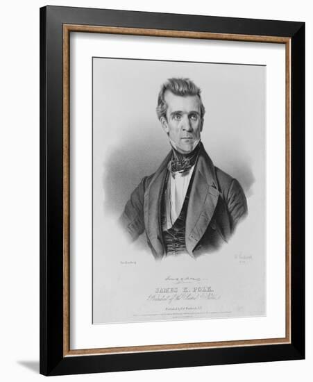 James Polk, President of the United States-Charles Currier Fenderich-Framed Art Print