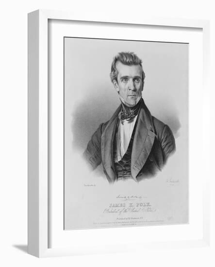 James Polk, President of the United States-Charles Currier Fenderich-Framed Art Print