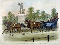 The London-Farringdon Coach Passing Buckland House, Berkshire-James Pollard-Giclee Print
