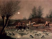 Returning Home by Moonlight (Colour Litho)-James Pollard-Giclee Print