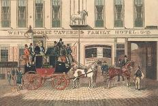 The London-Farringdon Coach Passing Buckland House, Berkshire-James Pollard-Giclee Print
