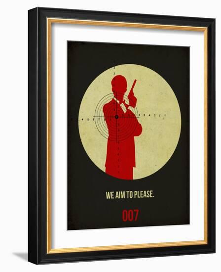 James Poster Black 2-Anna Malkin-Framed Art Print