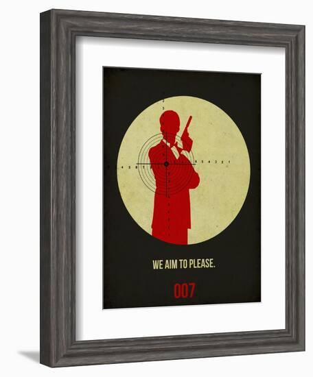 James Poster Black 2-Anna Malkin-Framed Art Print