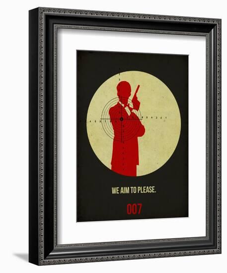 James Poster Black 2-Anna Malkin-Framed Art Print