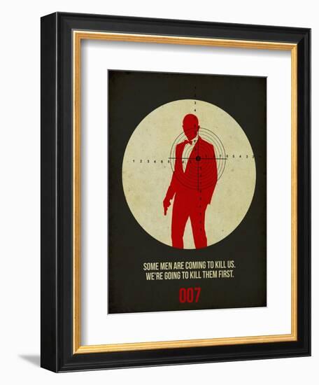 James Poster Black 3-Anna Malkin-Framed Art Print