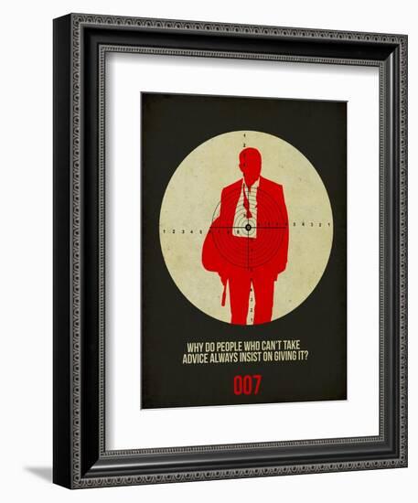 James Poster Black-Anna Malkin-Framed Art Print