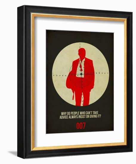 James Poster Black-Anna Malkin-Framed Art Print