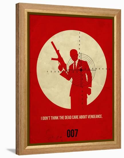 James Poster Red 1-Anna Malkin-Framed Stretched Canvas