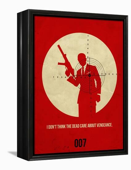 James Poster Red 1-Anna Malkin-Framed Stretched Canvas