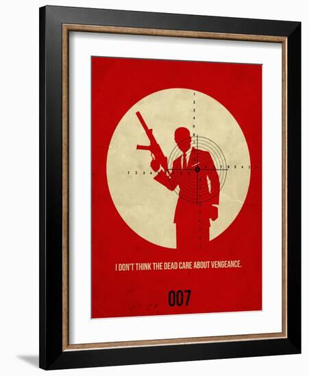 James Poster Red 1-Anna Malkin-Framed Art Print