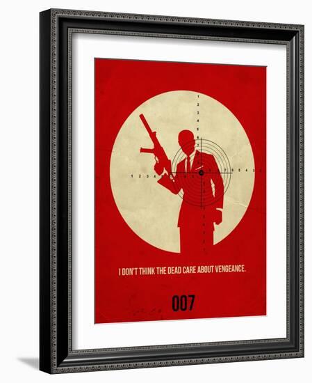 James Poster Red 1-Anna Malkin-Framed Art Print