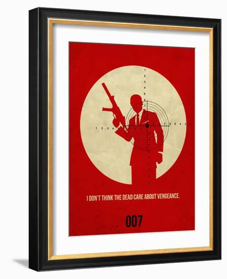 James Poster Red 1-Anna Malkin-Framed Art Print