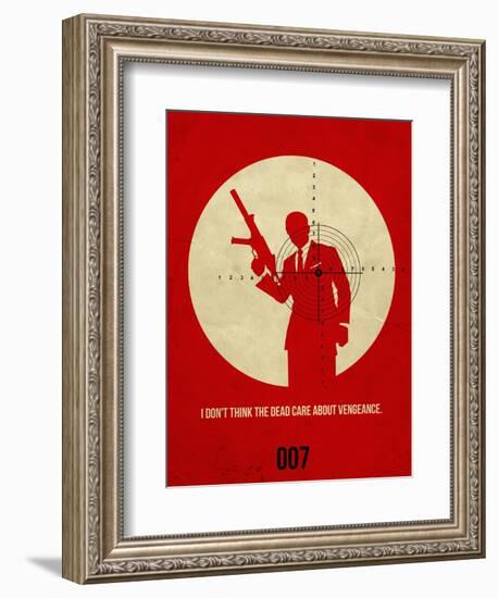 James Poster Red 1-Anna Malkin-Framed Art Print