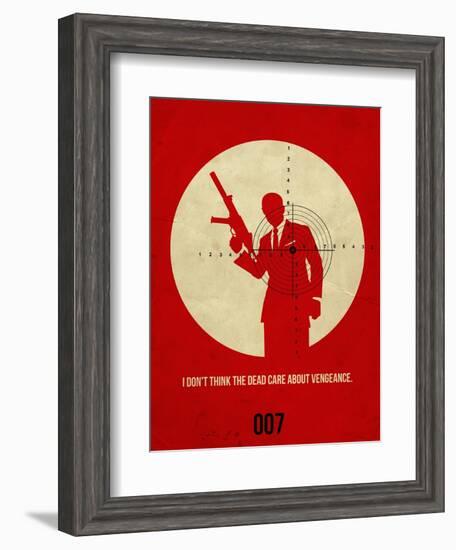 James Poster Red 1-Anna Malkin-Framed Art Print