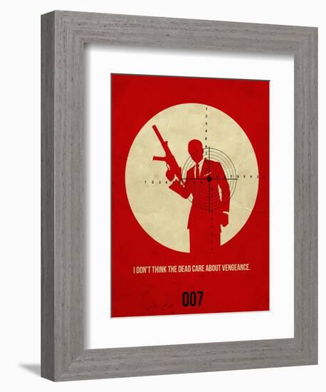 James Poster Red 1-Anna Malkin-Framed Art Print