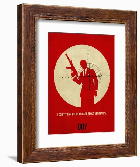 James Poster Red 1-Anna Malkin-Framed Art Print