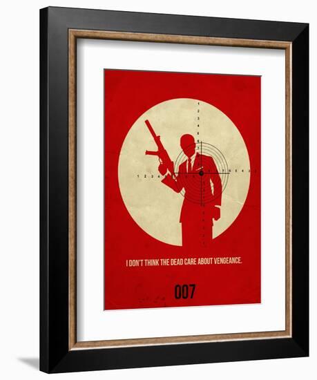 James Poster Red 1-Anna Malkin-Framed Art Print